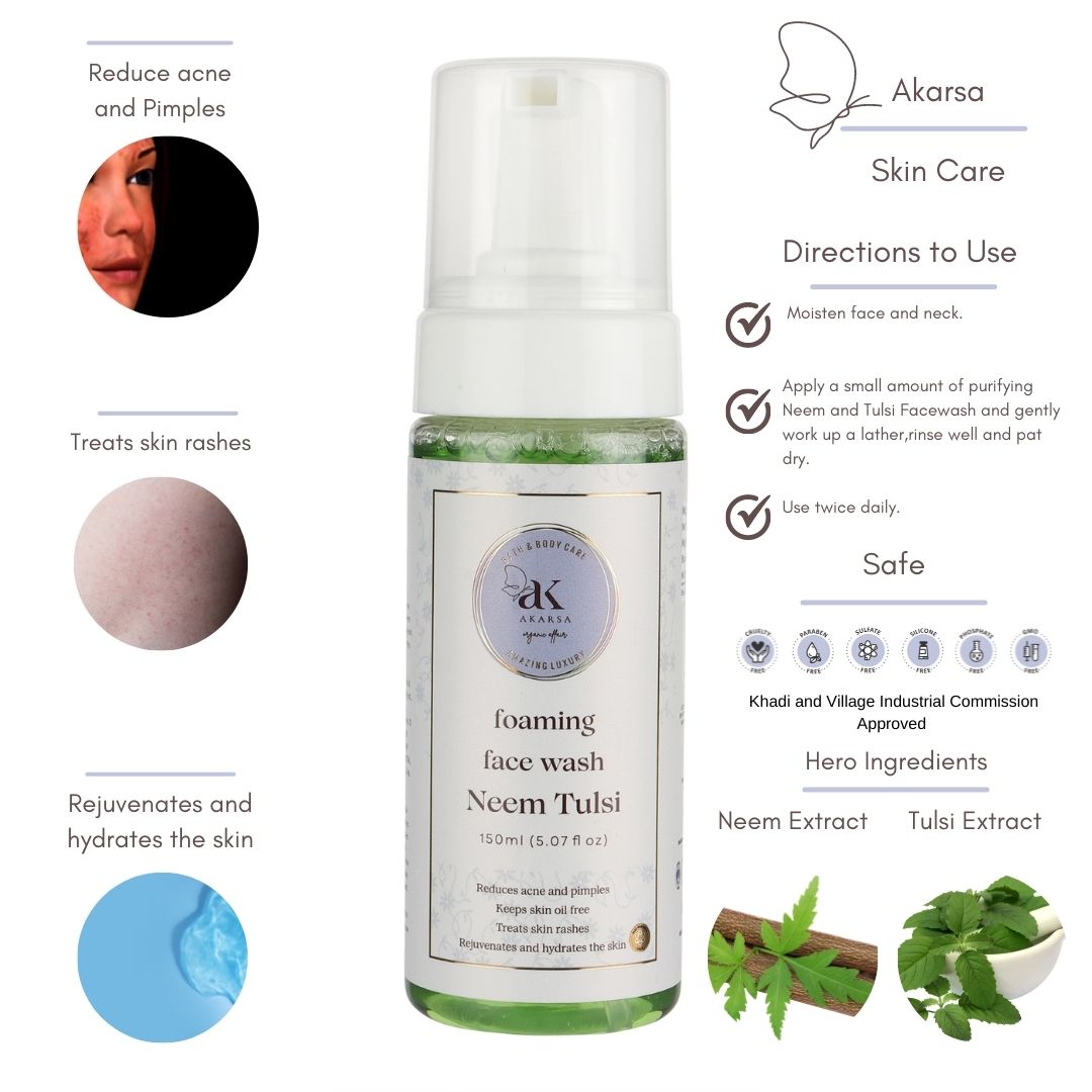 Foam Face Wash Neem Tulsi