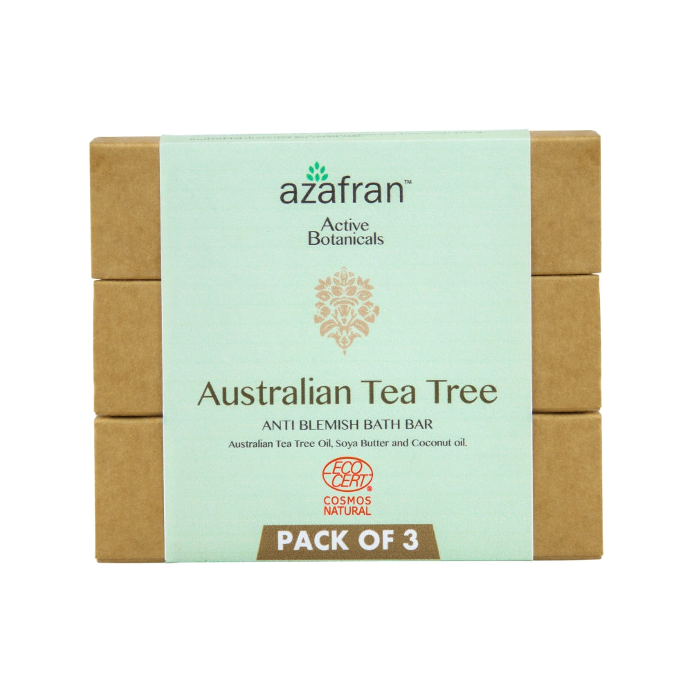 Organic Australian Tea Tree Anti-Blemish Bath Bar -(Pack of 3)