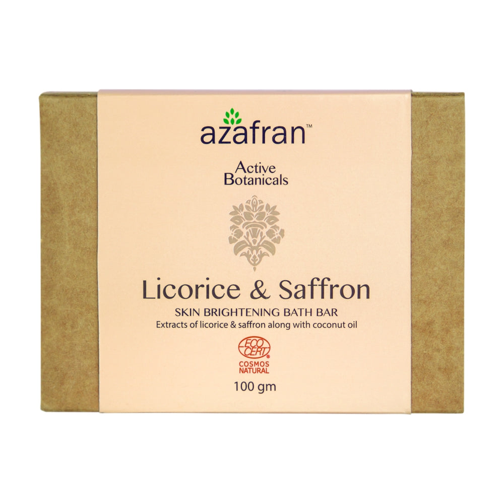 Organic Licorice & Saffron Brightening Skin Bar- 100gm