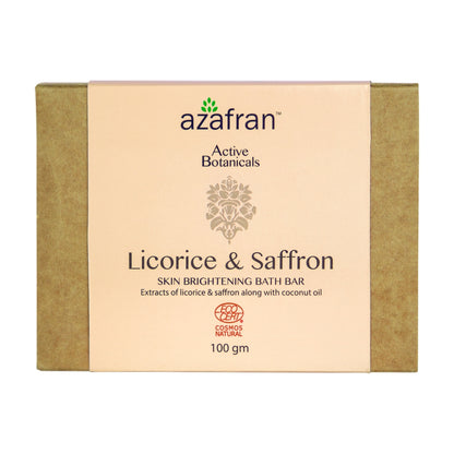 Organic Licorice & Saffron Brightening Skin Bar- 100gm