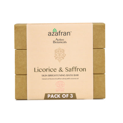 Organic Licorice & Saffron Bath Bar - Pack of 3