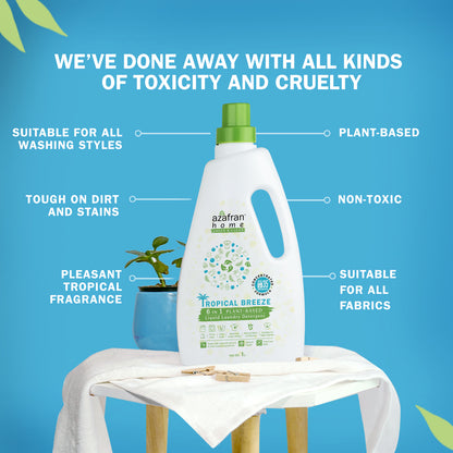 Tropical Breeze 6 in 1 Plant Based Liquid Laundry Detergent 1L