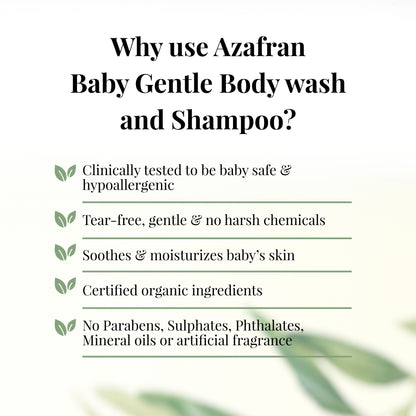 Organic Baby Gentle Body wash and Shampoo 200GM