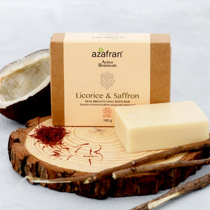 Organic Licorice & Saffron Brightening Skin Bar- 100gm