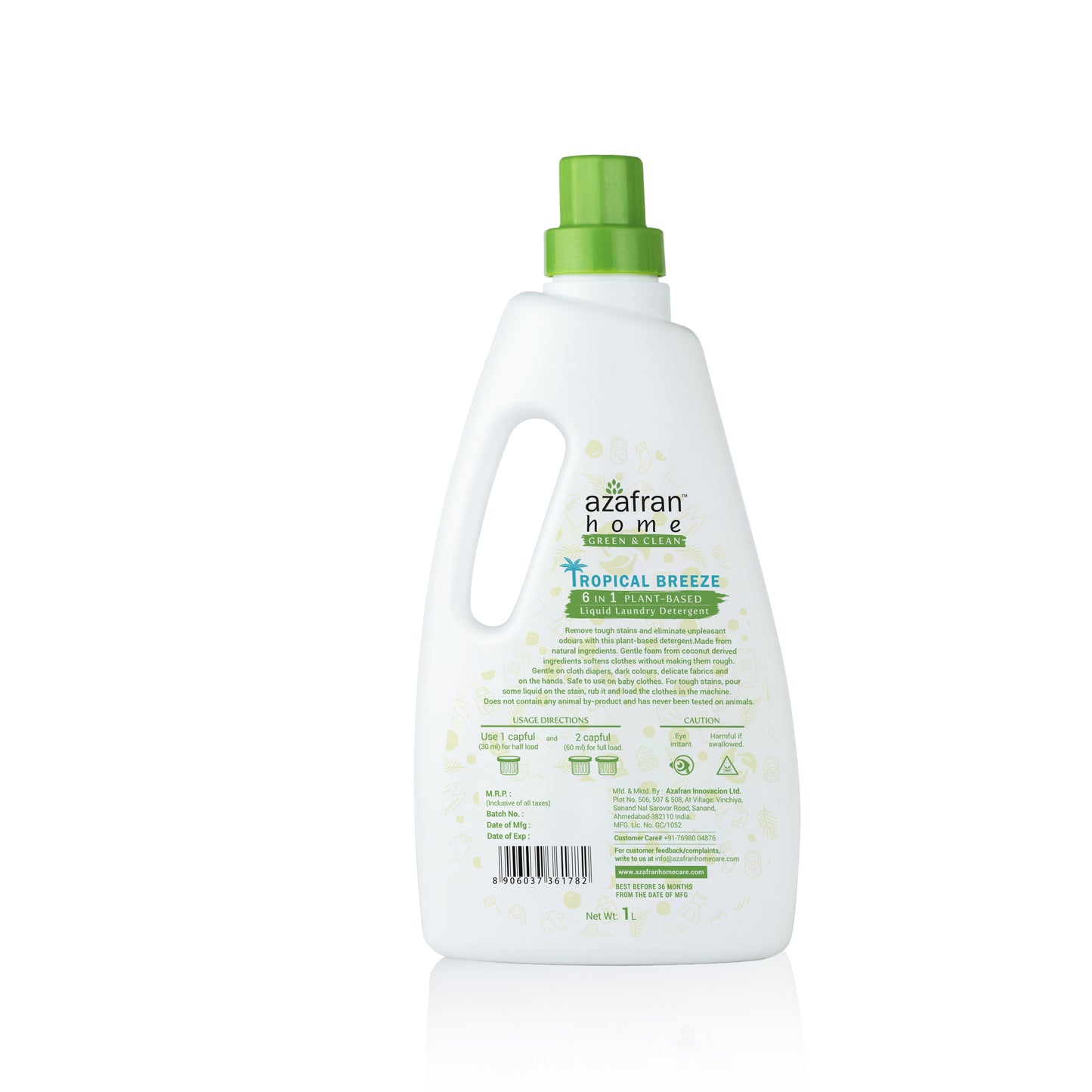 Tropical Breeze 6 in 1 Plant Based Liquid Laundry Detergent 1L