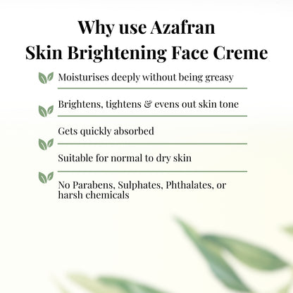 Organic Skin Brightening Face Crème 50GM