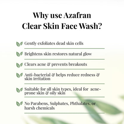 Organic Clear Skin Face Wash 50GM