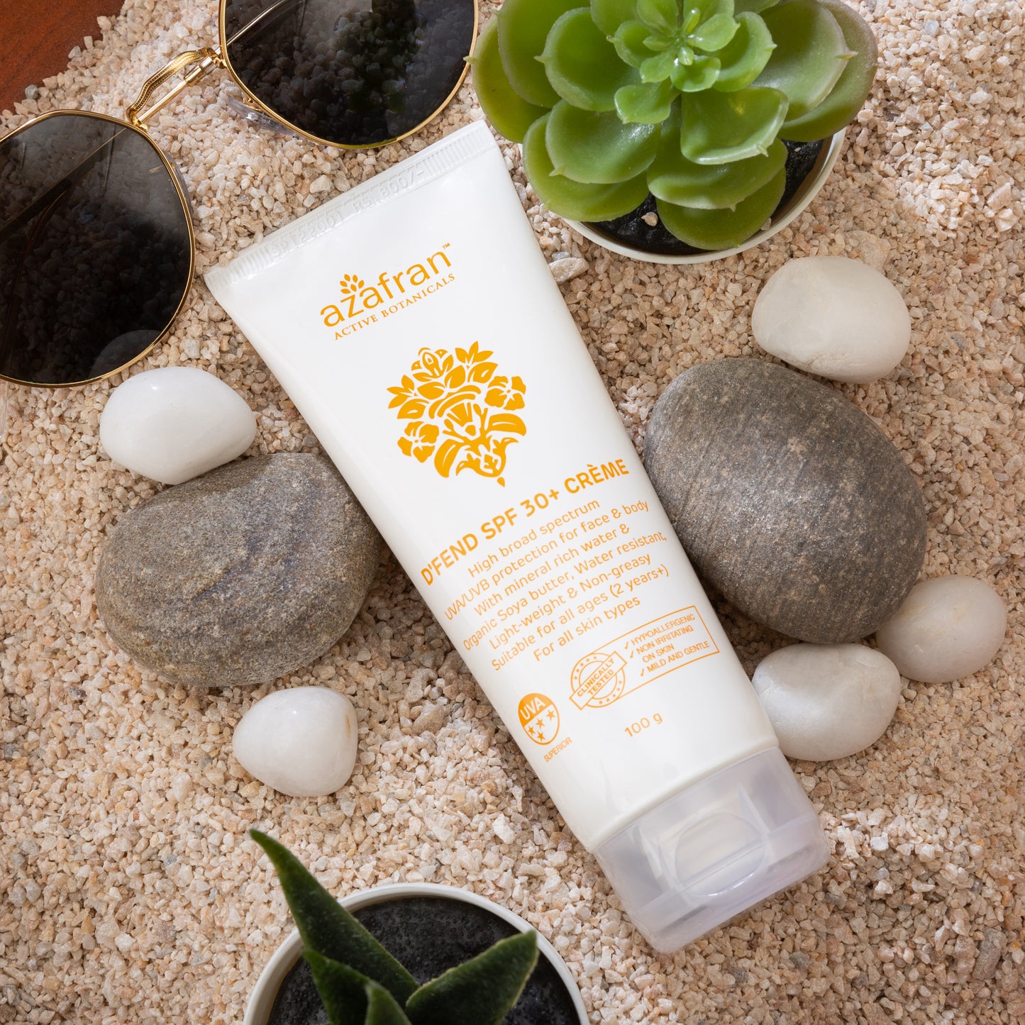 D'fend SPF 30 Non-toxic plant-based sunscreen 100GM