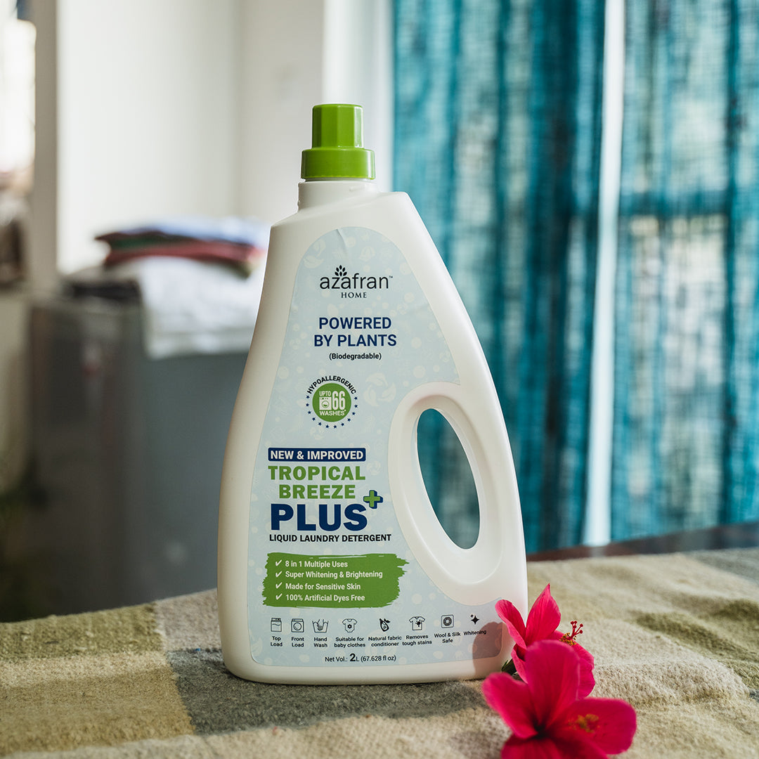 New & Improved Tropical Breeze Plus 8 in 1 Plant Based Liquid Laundry Detergent  2L