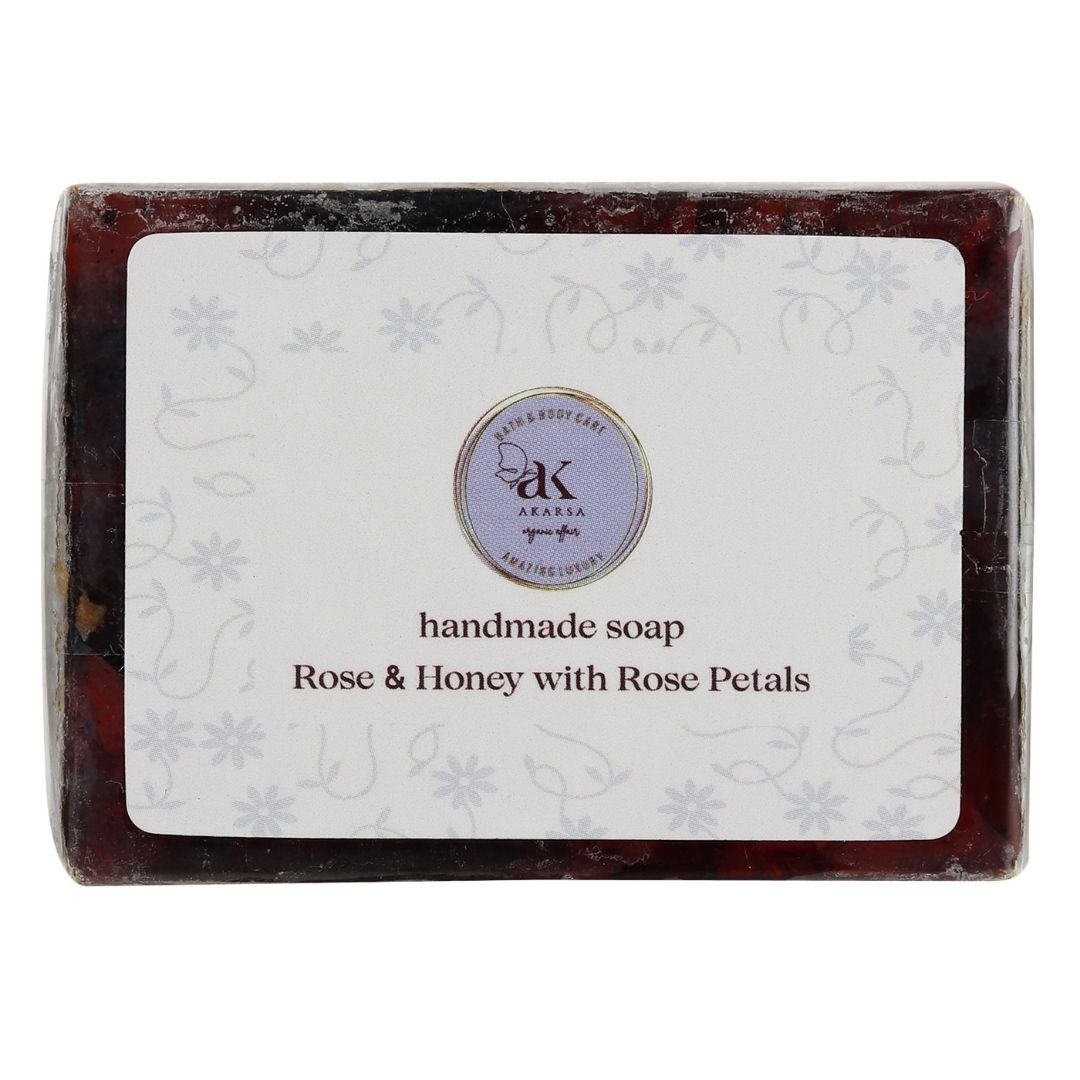 Rose & Honey with Rose Petals Handmade Soap